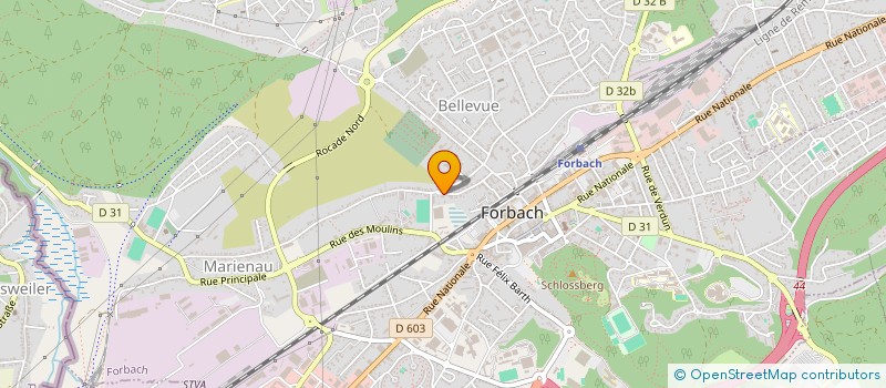 localisation de l'entreprise SCI ATO  FORBACH