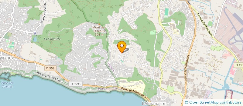 localisation de l'entreprise SCI ATOF  HYERES