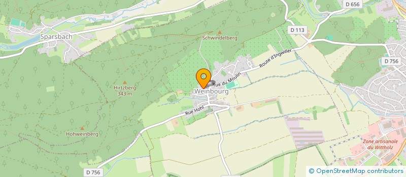 localisation de l'entreprise SCI ATOME  WEINBOURG