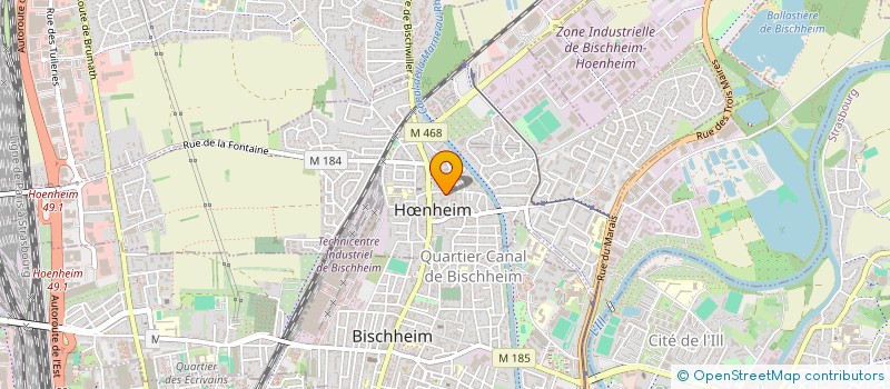 localisation de l'entreprise SCI ATOMIC  HNHEIM