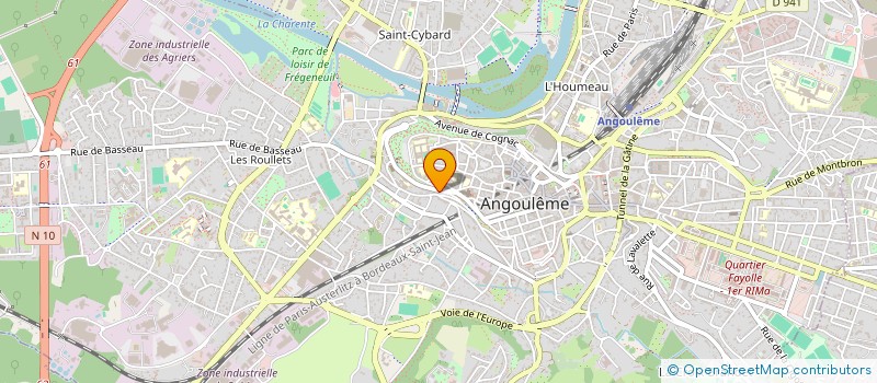 localisation de l'entreprise SCI ATOUKINE à ANGOULEME