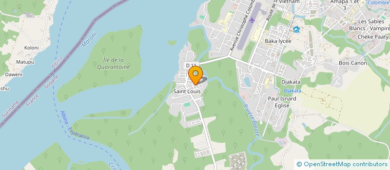 localisation de l'entreprise SCI ATOUKOU ET ENFANTS  SAINT-LAURENT-DU-MARONI
