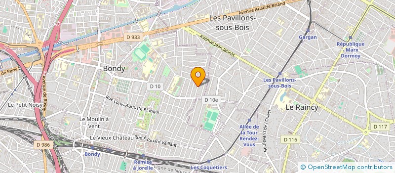 localisation de l'entreprise SCI ATOUT  BONDY