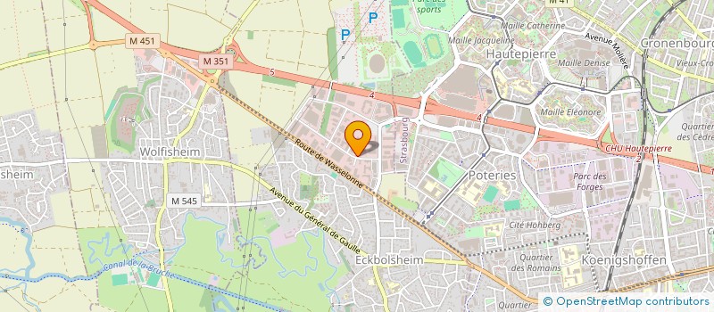 localisation de l'entreprise SCI ATP  ECKBOLSHEIM