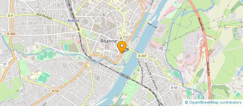 localisation de l'entreprise SCI ATPAT  ROANNE