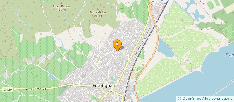 localisation de l'entreprise SCI ATRIO à FRONTIGNAN