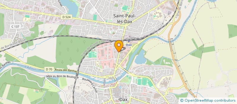 localisation de l'entreprise SCI ATRIUM  DAX