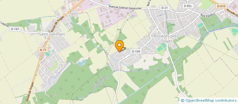 localisation de l'entreprise SCI ATRIUM IMMO  ROSIERES-PRES-TROYES