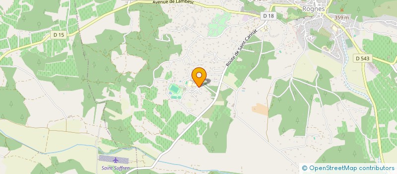 localisation de l'entreprise SCI ATRIUM NOSTRUM  ROGNES