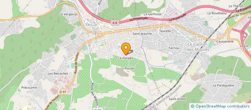 localisation de l'entreprise SCI ATS  LE LUC