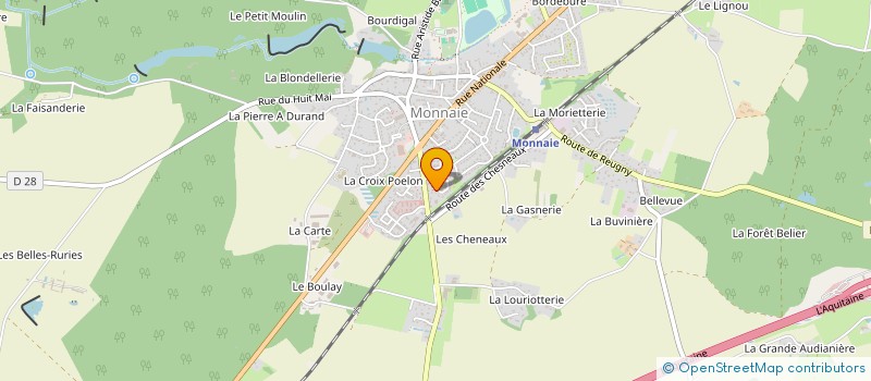 localisation de l'entreprise SCI ATS IMMO  MONNAIE