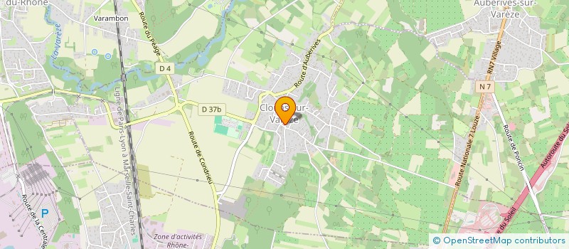 localisation de l'entreprise SCI ATS IMMOBILIER  CLONAS-SUR-VAREZE