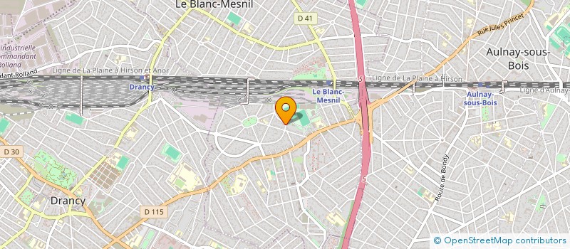 localisation de l'entreprise SCI ATSC  LE BLANC MESNIL