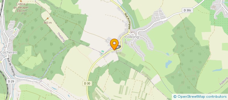 localisation de l'entreprise SCI ATTE  THEDING