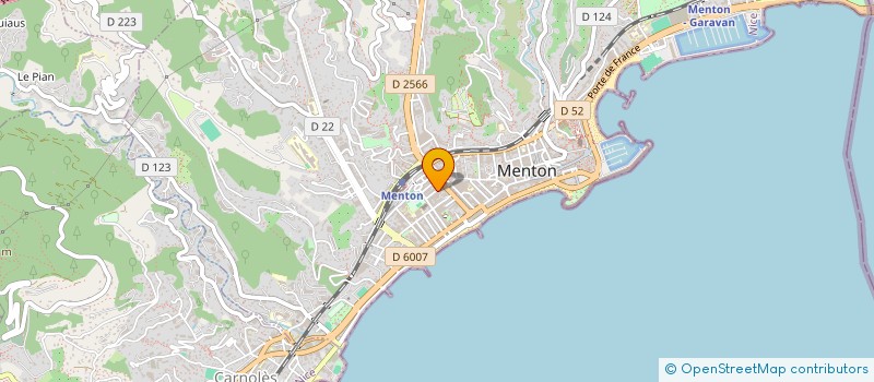 localisation de l'entreprise SCI ATTI 2001 à MENTON