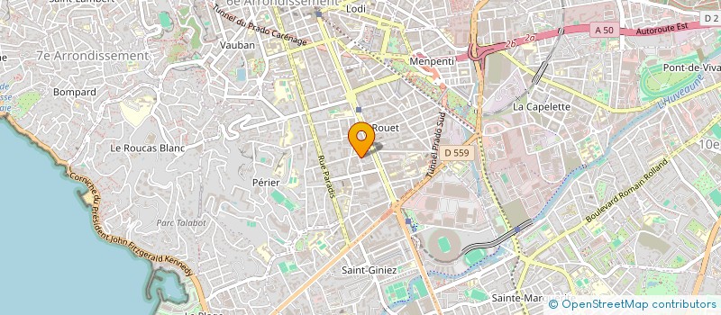 localisation de l'entreprise SCI ATTIE à MARSEILLE 8