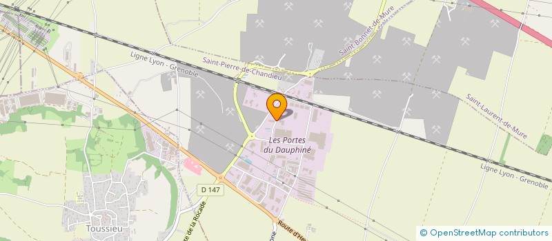 localisation de l'entreprise SCI ATTILIO ET FILS  SAINT-PIERRE-DE-CHANDIEU