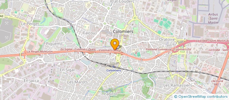 localisation de l'entreprise SCI ATTITUDE à COLOMIERS