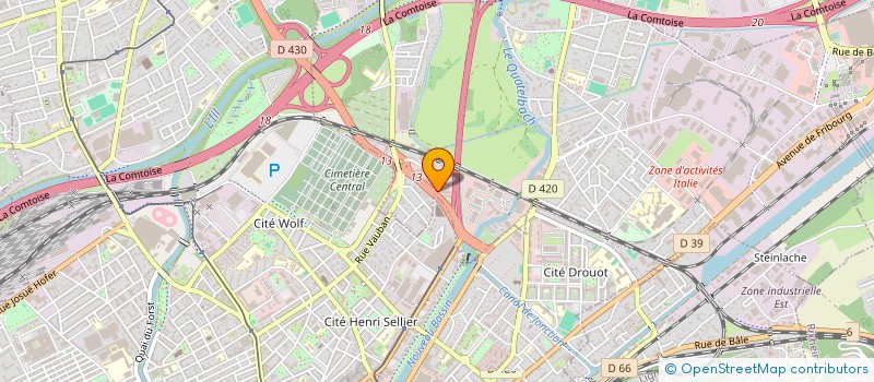 localisation de l'entreprise SCI ATTOUBI ET EL KADY  ILLZACH