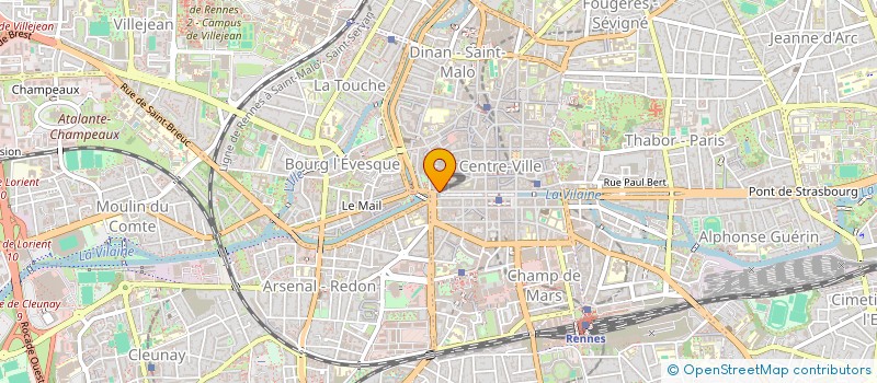 localisation de l'entreprise SCI ATTRIBUT PARC DE BRAULT  RENNES