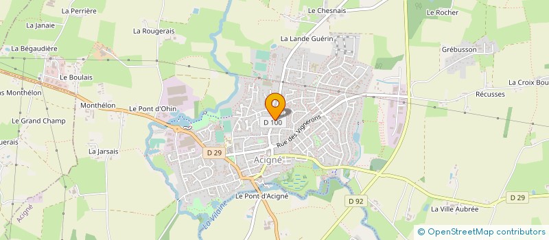 localisation de l'entreprise SCI ATTRIBUTION RESIDENCE LES GALLETS  ACIGNE