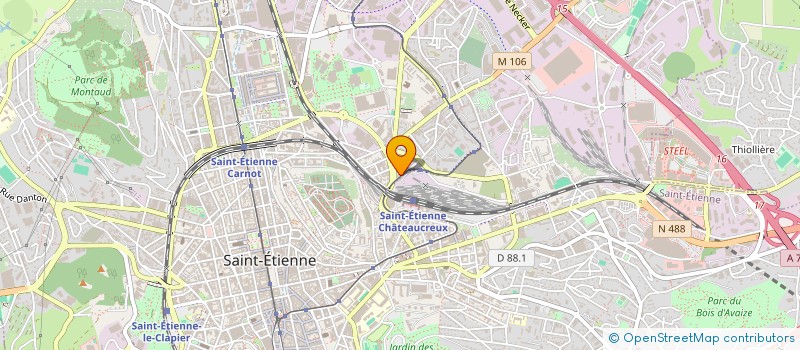 localisation de l'entreprise SCI ATTRIBUTION VILLAGE AUSSEL  SAINT-ETIENNE