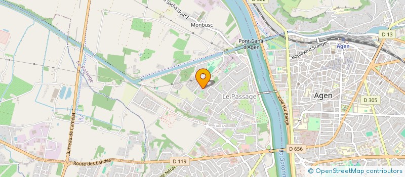 localisation de l'entreprise SCI ATUS  LE PASSAGE