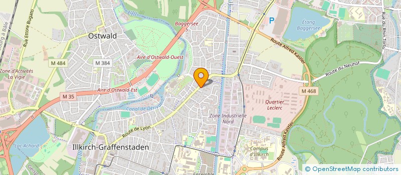 localisation de l'entreprise SCI ATVB  ILLKIRCH-GRAFFENSTADEN