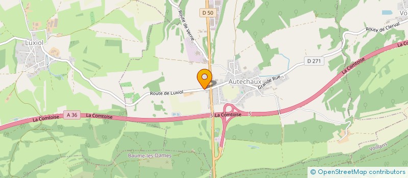 localisation de l'entreprise SCI ATX à AUTECHAUX