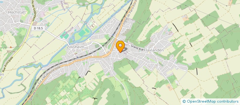 localisation de l'entreprise SCI ATYPIQUE  ZILLISHEIM