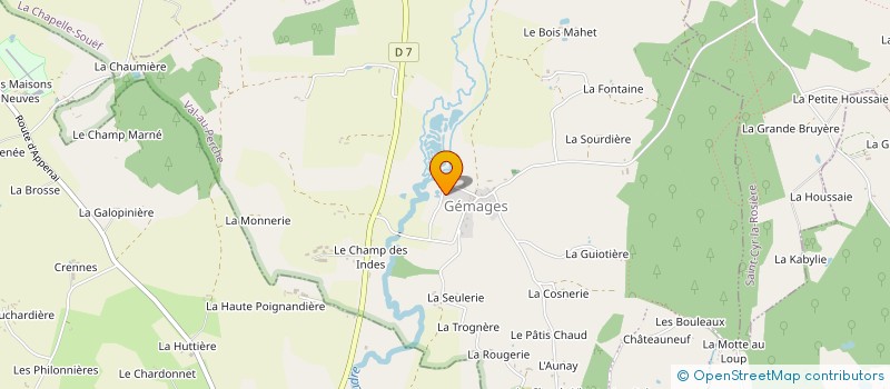 localisation de l'entreprise SCI ATYS à VAUNOISE