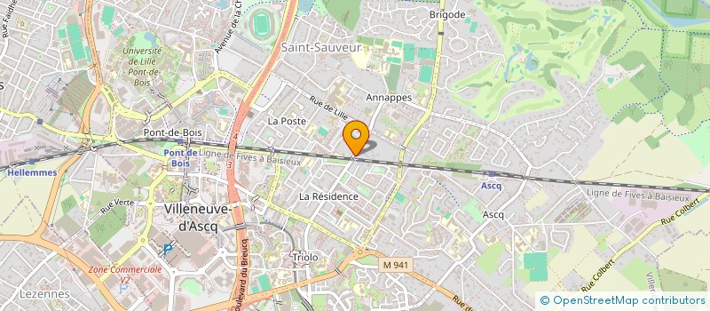 localisation de l'entreprise SCI AU  103 à VILLENEUVE-D'ASCQ