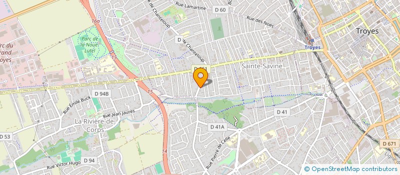 localisation de l'entreprise SCI AU 17  SAINTE-SAVINE