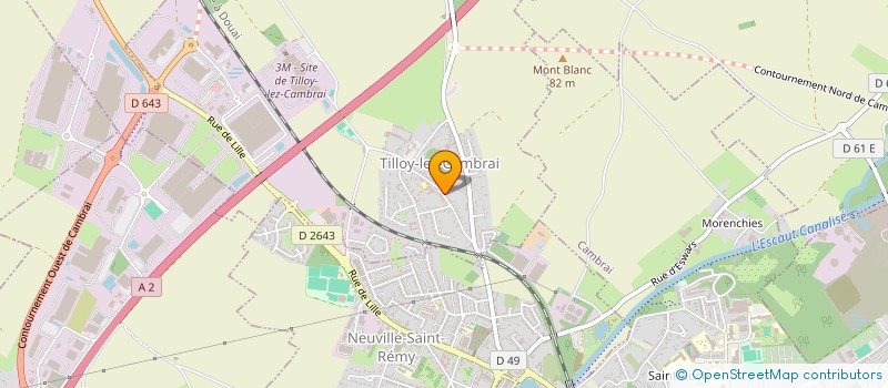 localisation de l'entreprise SCI AU 24  TILLOY-LEZ-CAMBRAI