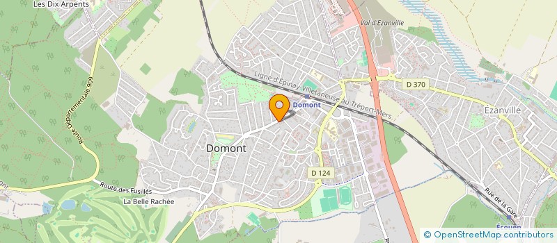 localisation de l'entreprise SCI AU 32 AV JEAN JAURES  DOMONT