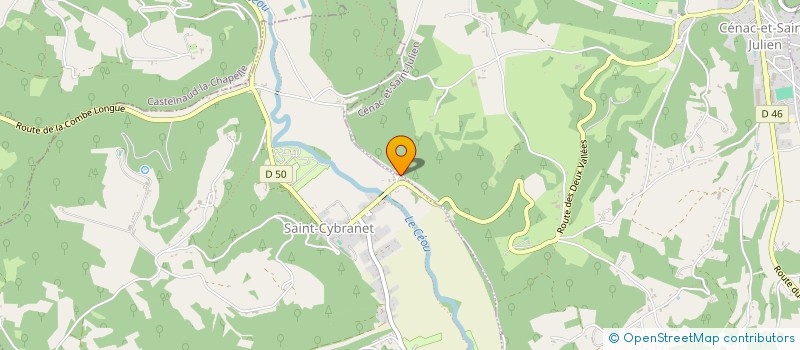 localisation de l'entreprise SCI AU 33  SAINT-CYBRANET