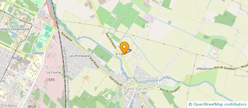 localisation de l'entreprise SCI AU 387 à SAINT-CYR-EN-VAL