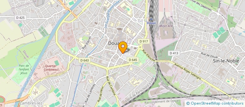 localisation de l'entreprise SCI AU BARLET à DOUAI