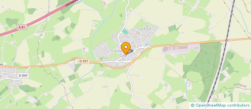 localisation de l'entreprise SCI AU BEURRE BLANC  COULANS-SUR-GEE