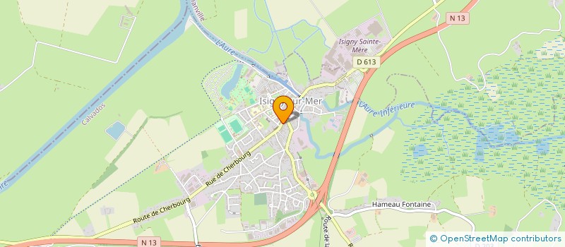 localisation de l'entreprise SCI AU BLE D'OR  ISIGNY-SUR-MER