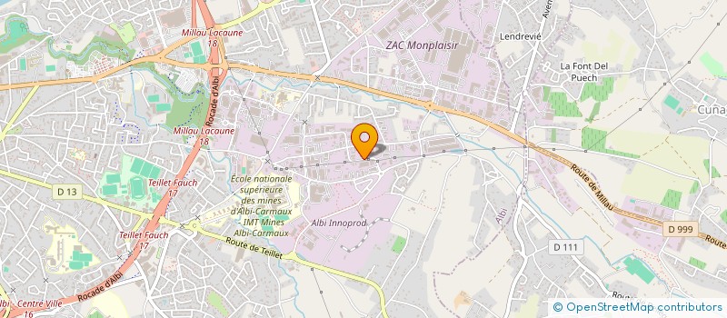 localisation de l'entreprise SCI AU BOIS MASSIF à ALBI