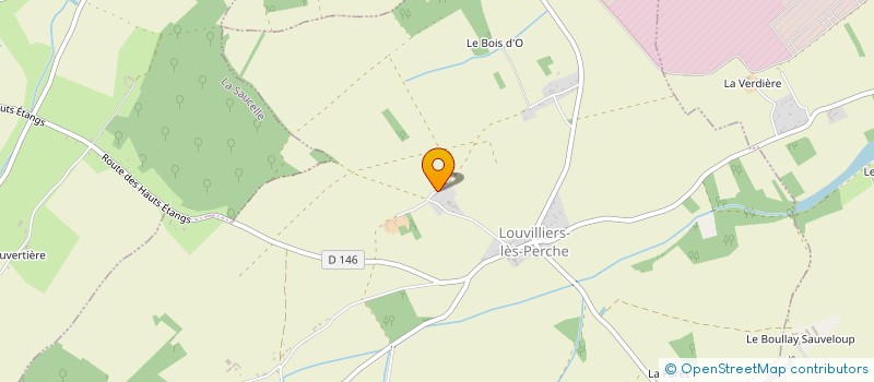 localisation de l'entreprise SCI AU BON PROJET à LOUVILLIERS LES PERCHE