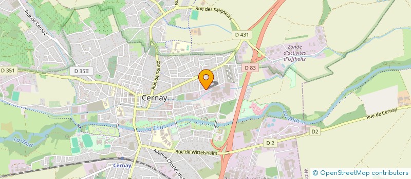 localisation de l'entreprise SCI AU BORD DE L EAU  CERNAY