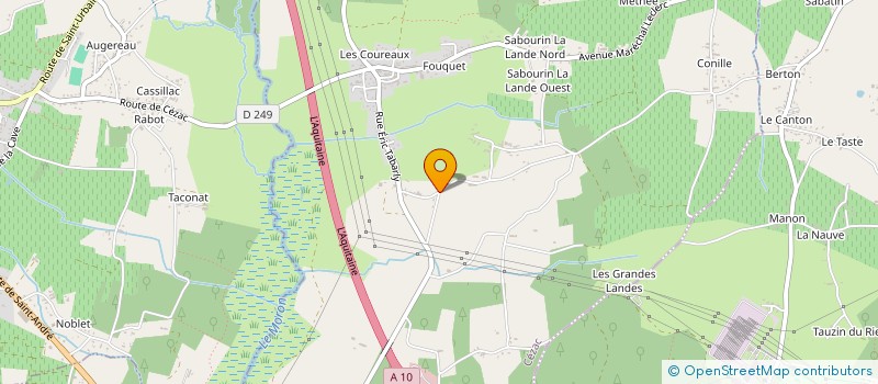 localisation de l'entreprise SCI AU BORD DE L'EAU  CEZAC