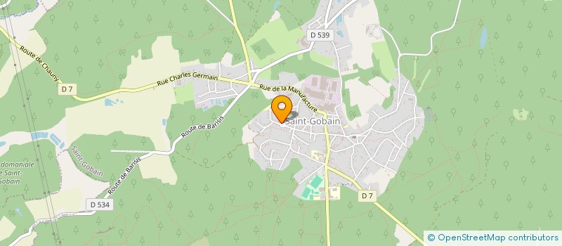 localisation de l'entreprise SCI AU BORD DE L'EAU  SAINT-GOBAIN