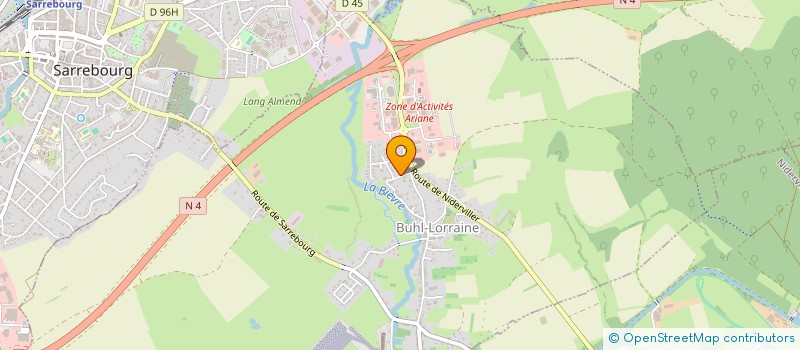 localisation de l'entreprise SCI AU BORD DE LA BIEVRE  BUHL-LORRAINE