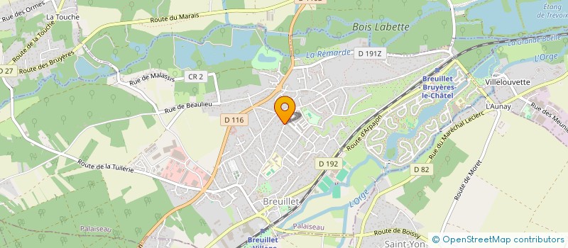 localisation de l'entreprise SCI AU BORD DU LAC  BREUILLET