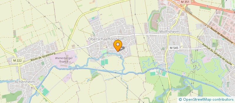 localisation de l'entreprise SCI AU BORD DU MUHLBACH  OBERSCHAEFFOLSHEIM
