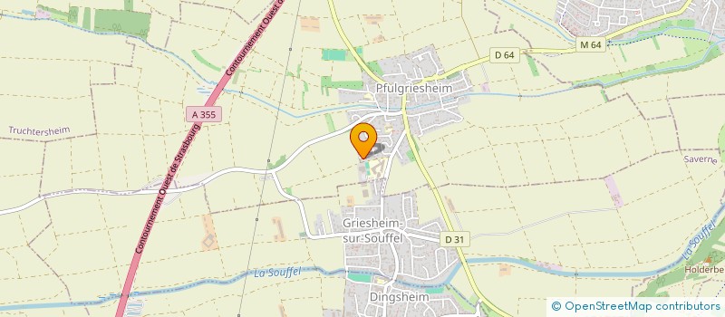 localisation de l'entreprise SCI AU BORD DU RUISSEAU  PFULGRIESHEIM