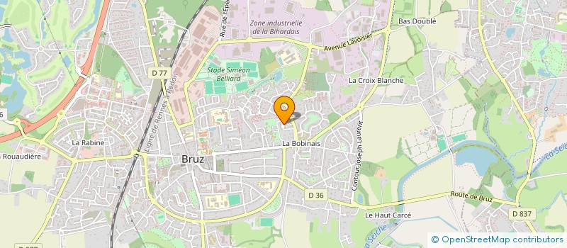 localisation de l'entreprise SCI AU BOUT DU ROUELLO  BRUZ